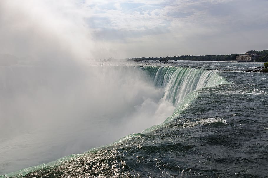 canada, niagara falls, water, beauty in nature, scenics - nature HD wallpaper