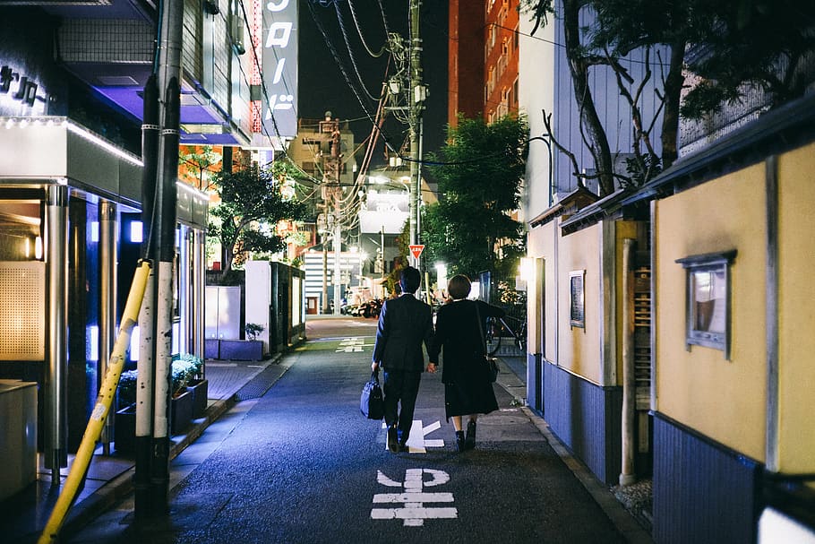 japan, shibuya, shoto, nightlife, couple, city life, tokyo