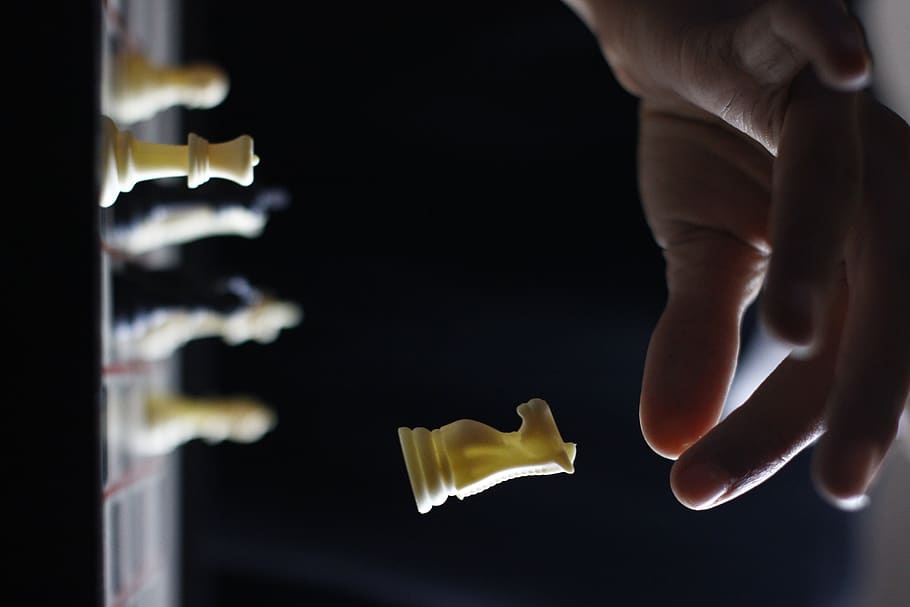chess, levitation, hand, magic, human hand, human body part HD wallpaper