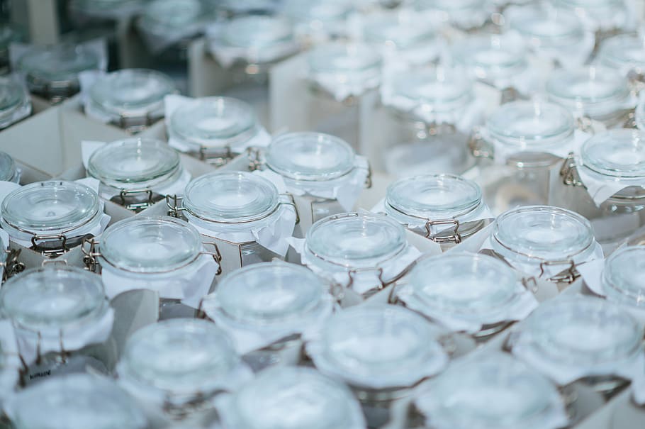 glass bottle lot, jar, plastic, lab, cylinder, scientist, factory