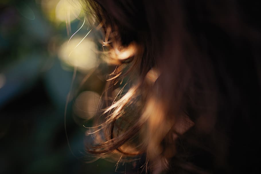 one person, hair, long hair, hairstyle, brown hair, close-up HD wallpaper