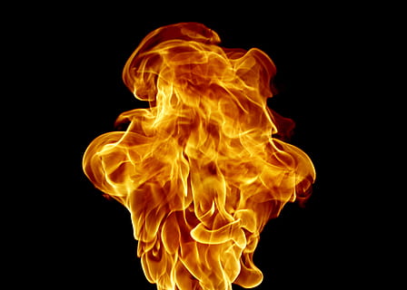 fire, ball, flame, burst, atom, black, abstract, outburst, bomb HD wallpaper