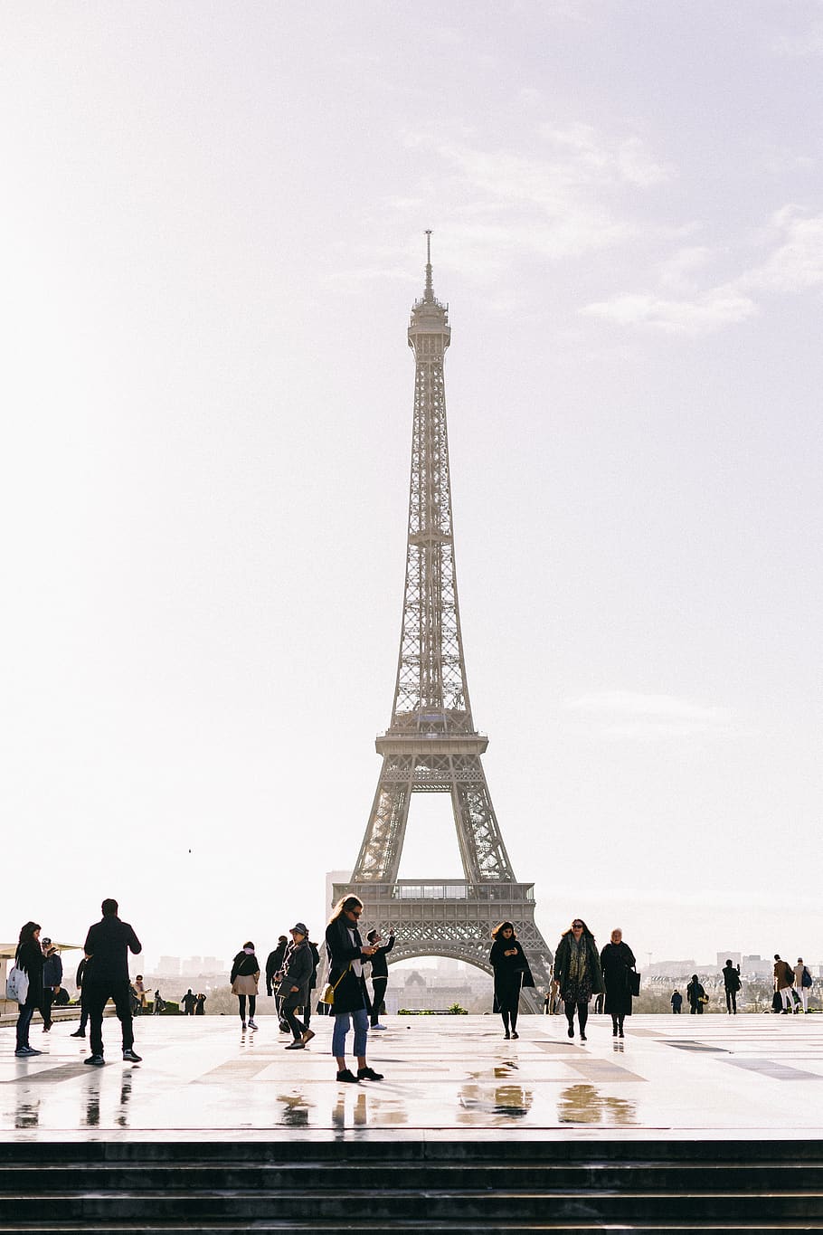 Eiffel Tower, Paris, architecture, building, city, famous, famous landmark HD wallpaper
