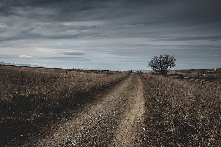 roadway, sky, cloud - sky, landscape, direction, environment HD wallpaper