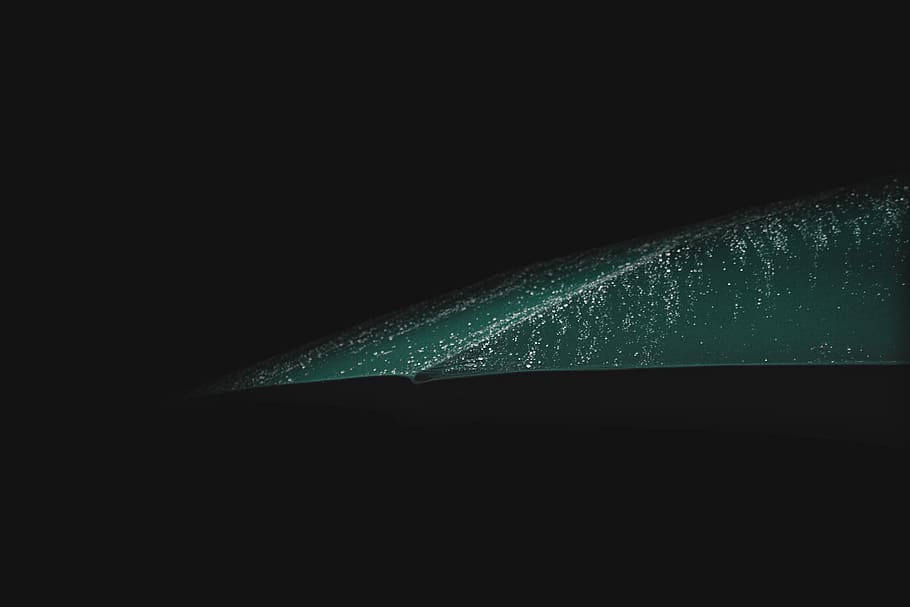 umberella, rain, shadow, green, copy space, night, no people HD wallpaper