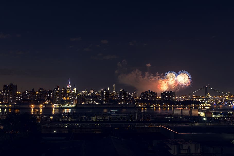 united states, new york, vinegar hill, 4th of july, independence day, HD wallpaper