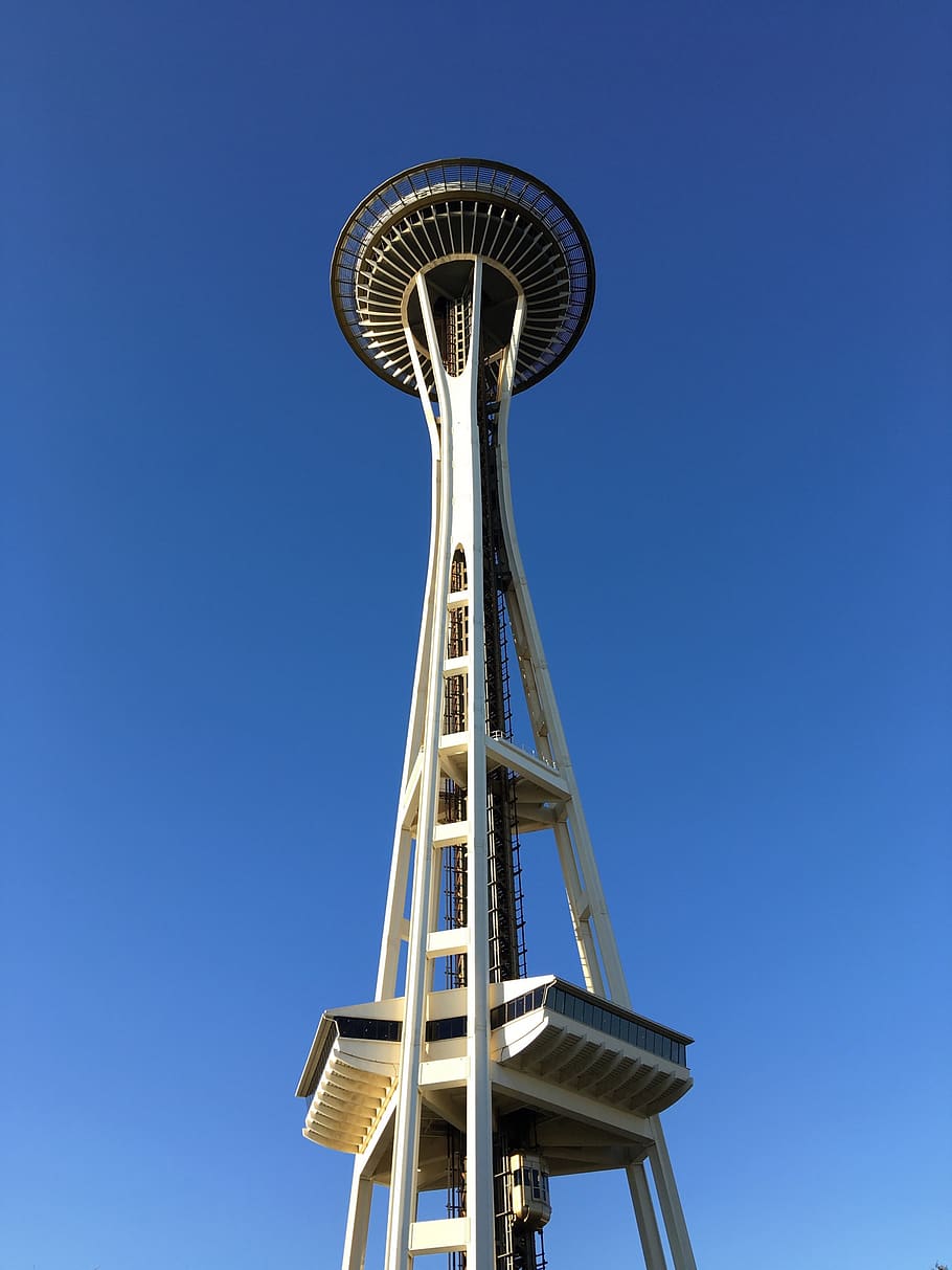 seattle, united states, space needle loop, architecture, sky HD wallpaper
