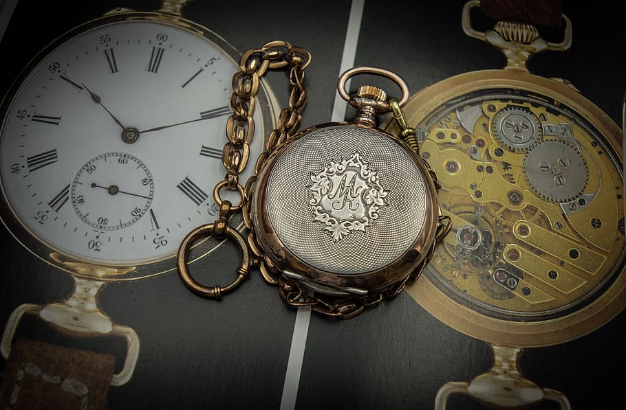 pocket watch, hand engraving, rocaille, guilloché, timepiece, HD wallpaper