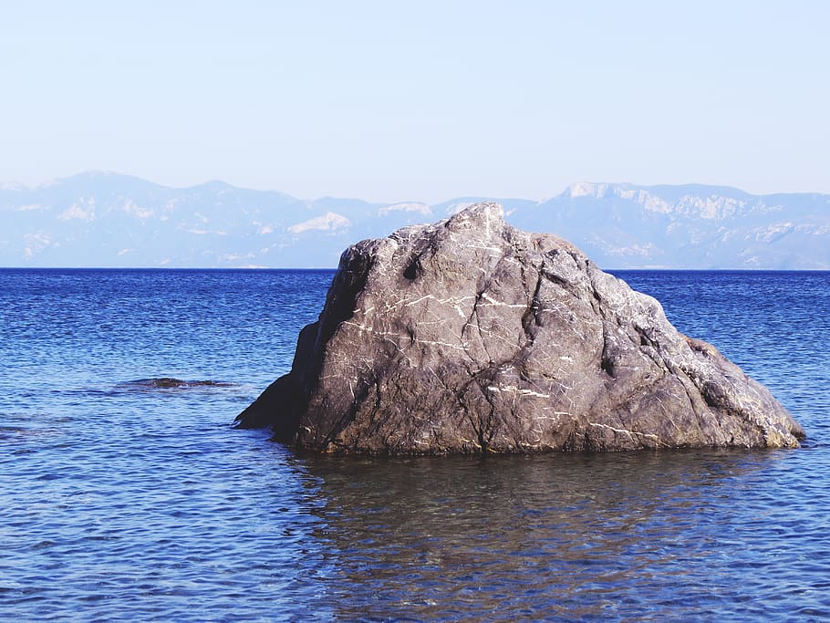greece, kos, rock, water, sea, waterfront, scenics - nature HD wallpaper