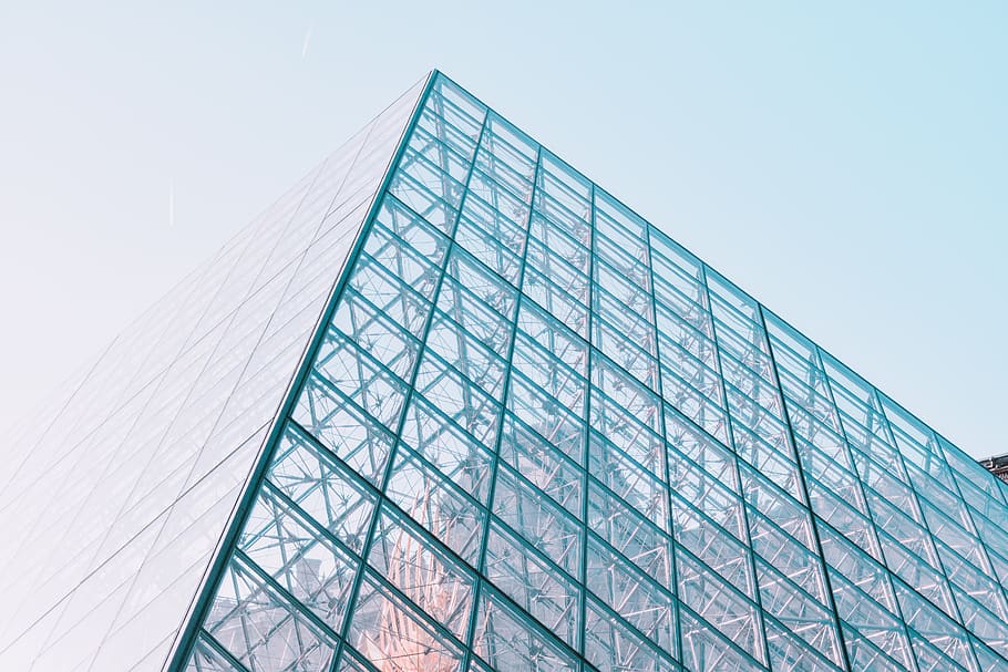 high-rise building, office building, triangle, urban, city, town HD wallpaper