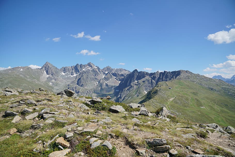 mountains, view, landscape, pitztal, hiking, travel, scenics - nature HD wallpaper