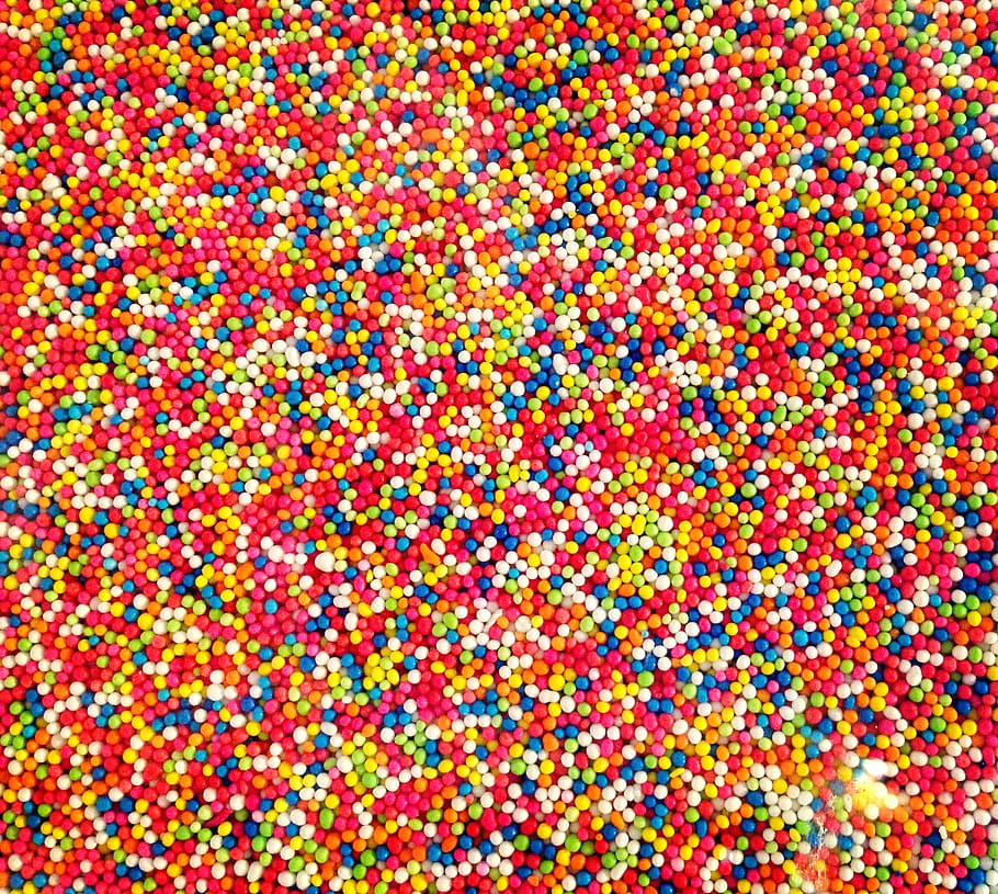Multicolored Bead Lot, blue, bright, candy, close-up, colorful HD wallpaper