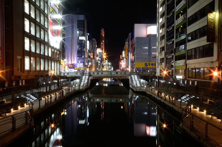 japan, osaka, architecture, building exterior, built structure HD wallpaper