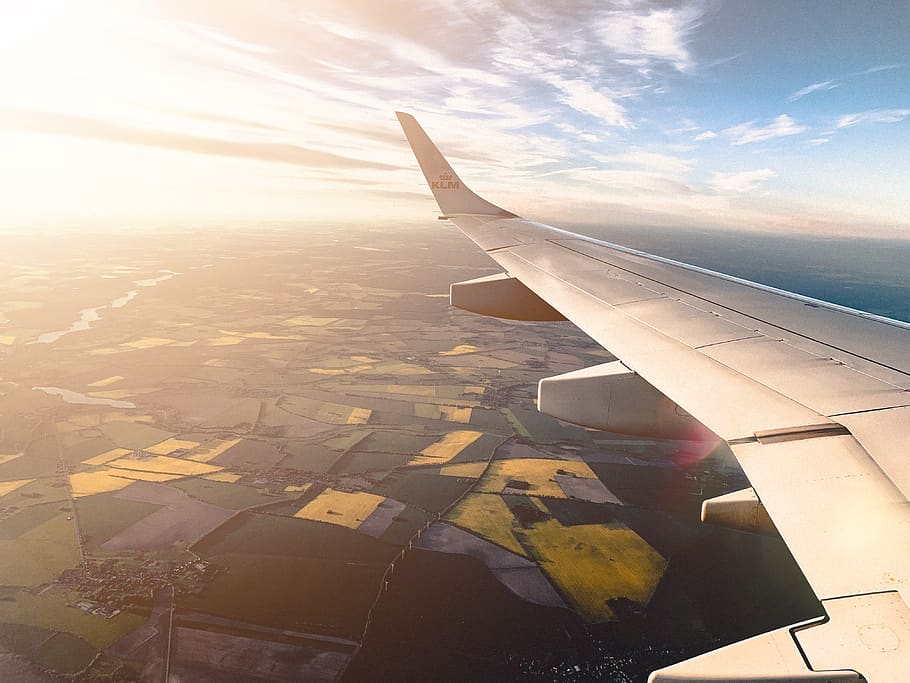 nature, outdoors, landscape, scenery, airplane, vehicle, transportation HD wallpaper
