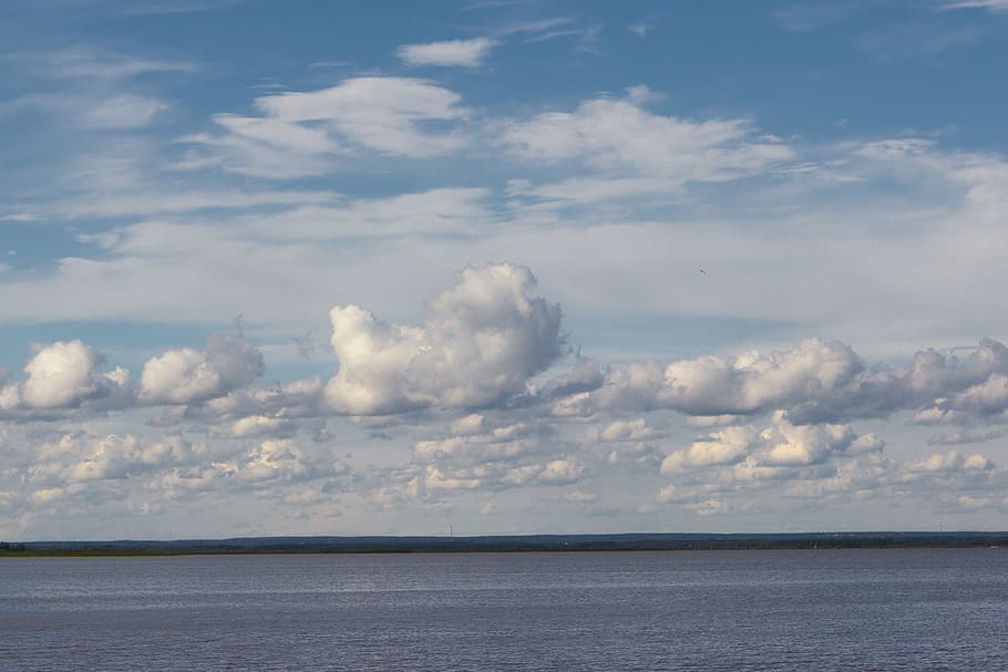landscape, clouds, sea, nature, water, cloud - sky, scenics - nature HD wallpaper
