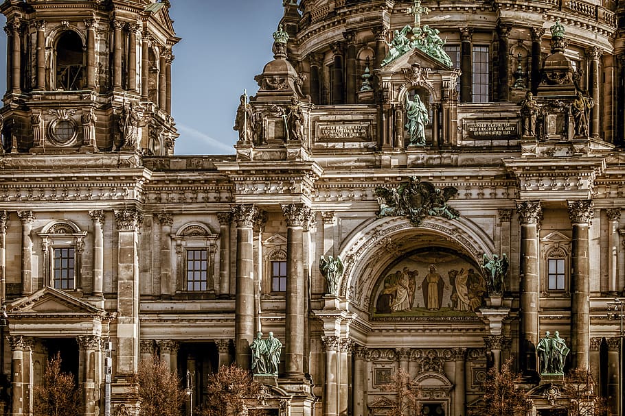berlin cathedral, building, architecture, dom, historically