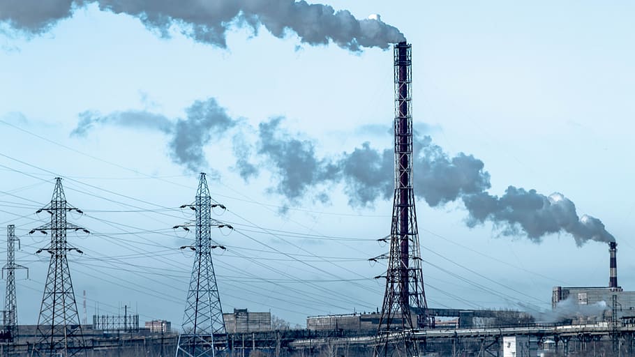 factory, electricity, buildings, energy, nuclear, pollution HD wallpaper