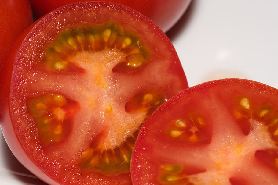 tomato, vegetables, salad, food, feed, vegan, vegetarian, red, HD wallpaper
