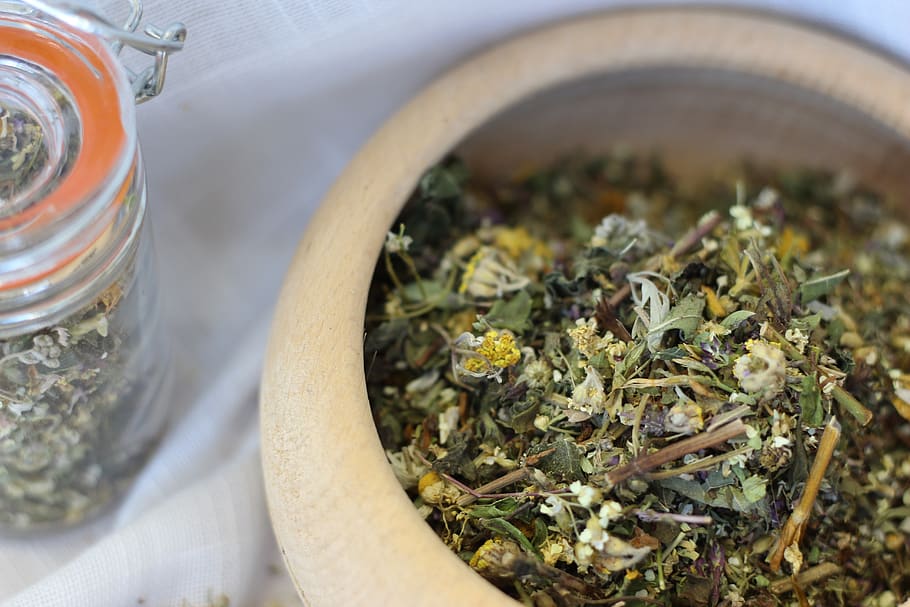 grass, wormwood, plant, food and drink, herb, close-up, tea HD wallpaper