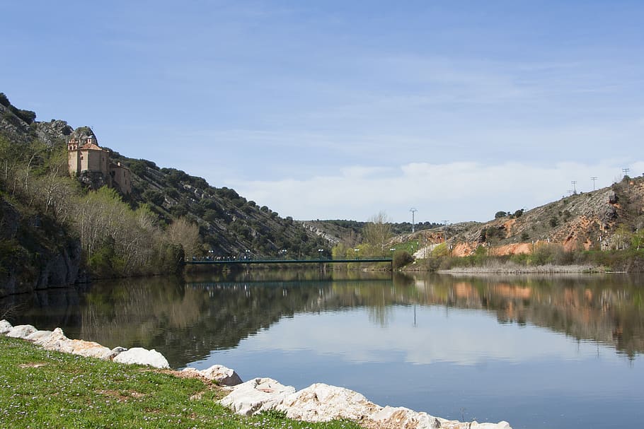 landscape, river, nature, highlights, sky, panorama, water HD wallpaper
