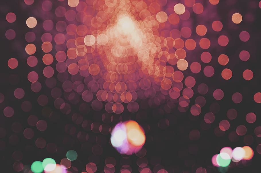 bokeh light photography, defocused, circle, geometric shape, lens flare HD wallpaper