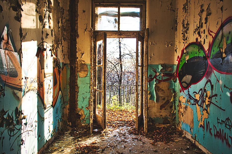 lost place, old, lapsed, forget, ruin, abandoned, dirty, interior HD wallpaper