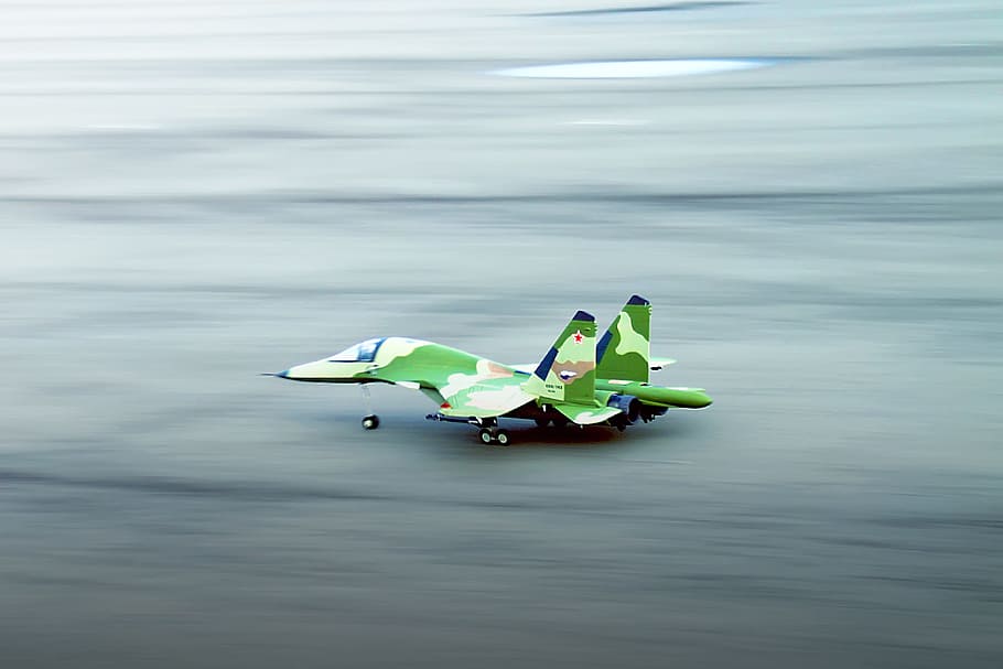 model, jet, planes, hobby, miniature, fly, fast, landing, water, HD wallpaper