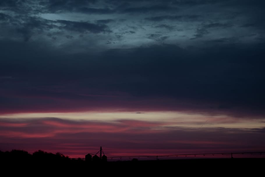 sunset wallpaper, cloud - sky, beauty in nature, silhouette, scenics - nature HD wallpaper