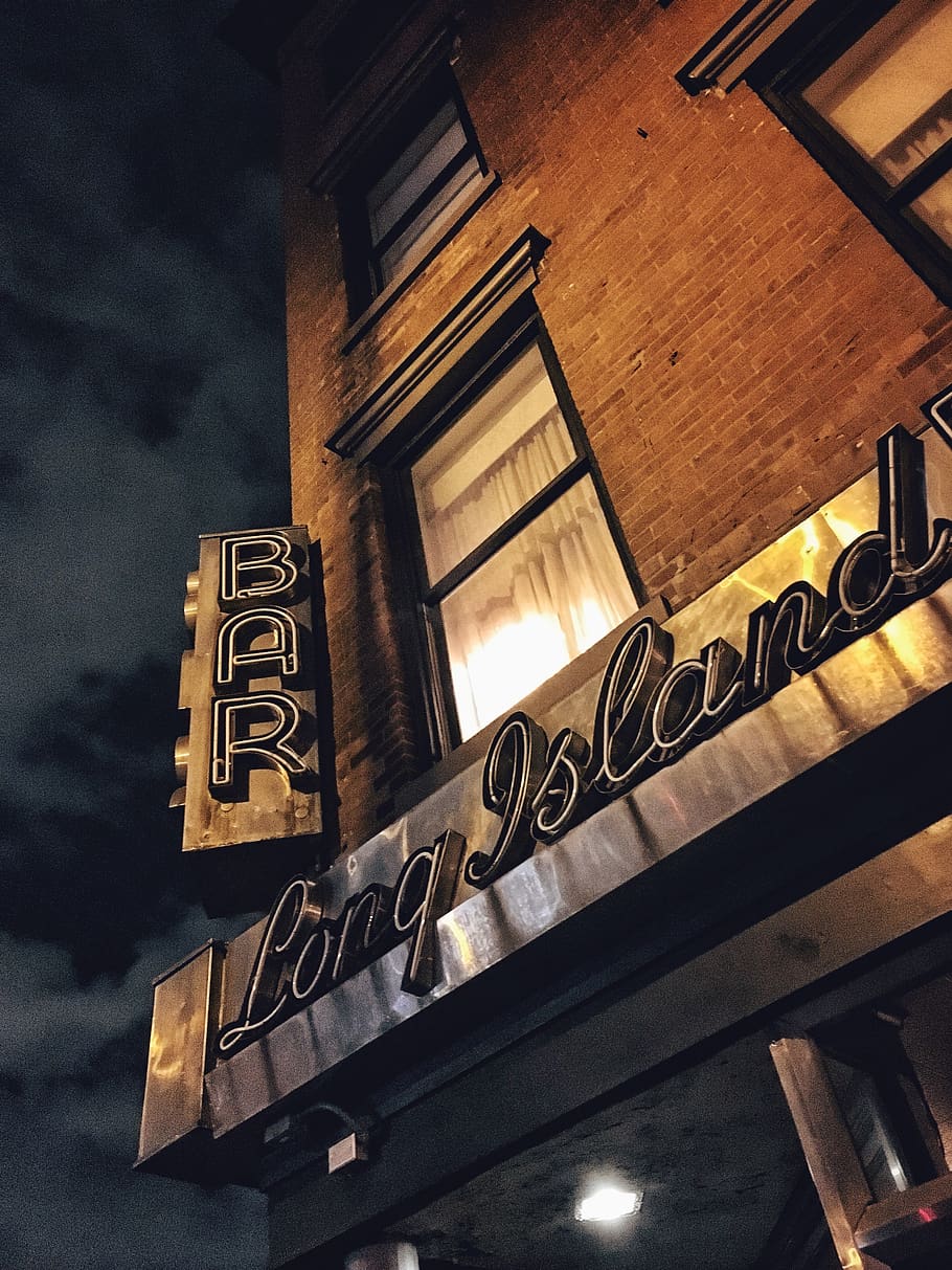 Long Island bar facade, brick, urban, building, atlantic avenue HD wallpaper