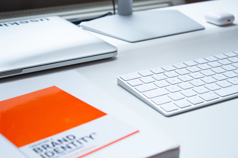 flat lay photo, computer, technology, desk, computer equipment HD wallpaper