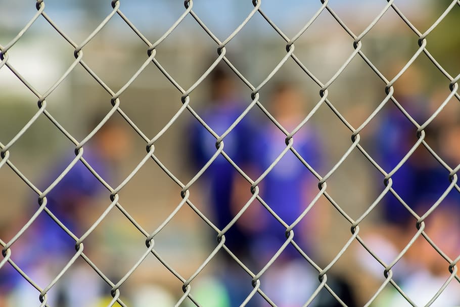 fence, metallic, wire, barrier, grid, fenced, chainlink fence HD wallpaper