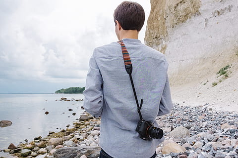 Photographer on seacoast, activity, arkona, background, baltic HD wallpaper