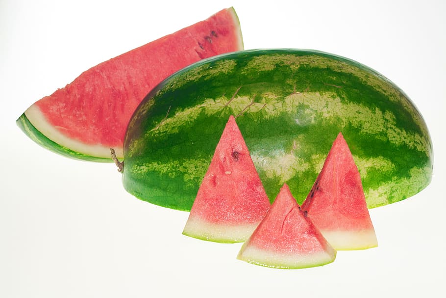 watermelon, slice, isolated, dessert, white, dietfood, sweetfood HD wallpaper