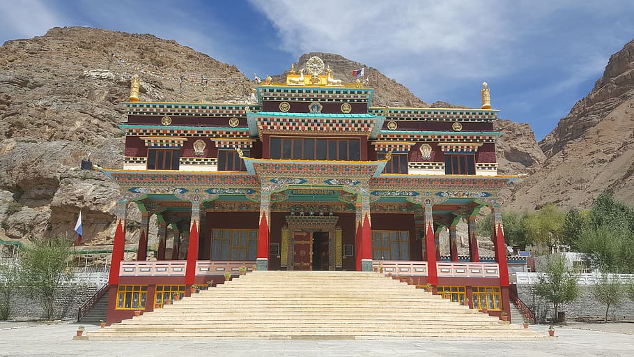 monastery, architecture, housing, building, temple, ladakh HD wallpaper