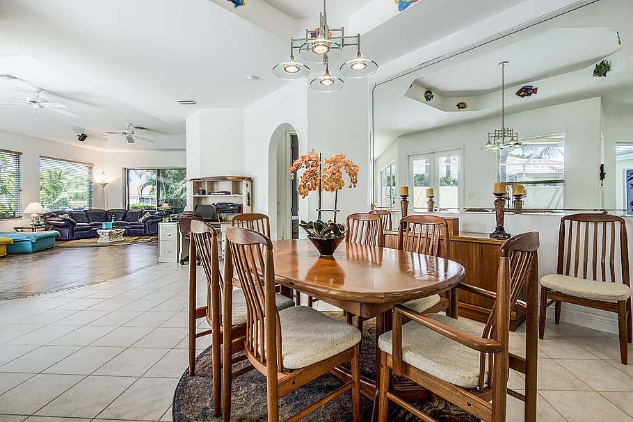 table, seat, furniture, chair, indoors, architecture, flooring HD wallpaper