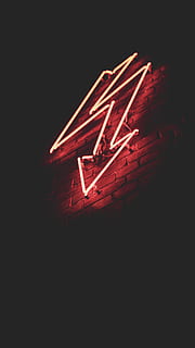 red neon light signage, illuminated, night, no people, lighting equipment HD wallpaper