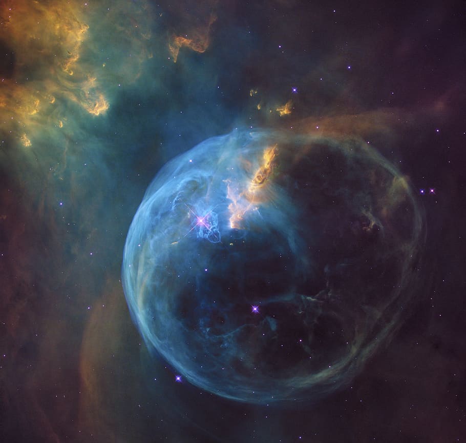 space, bubble, nebula, constellation, cassiopeia, astronomy HD wallpaper
