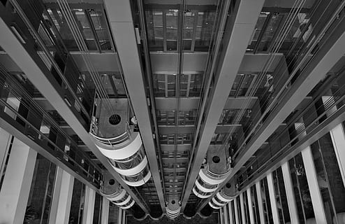 architecture, business, building, elevators, modern, tower HD wallpaper