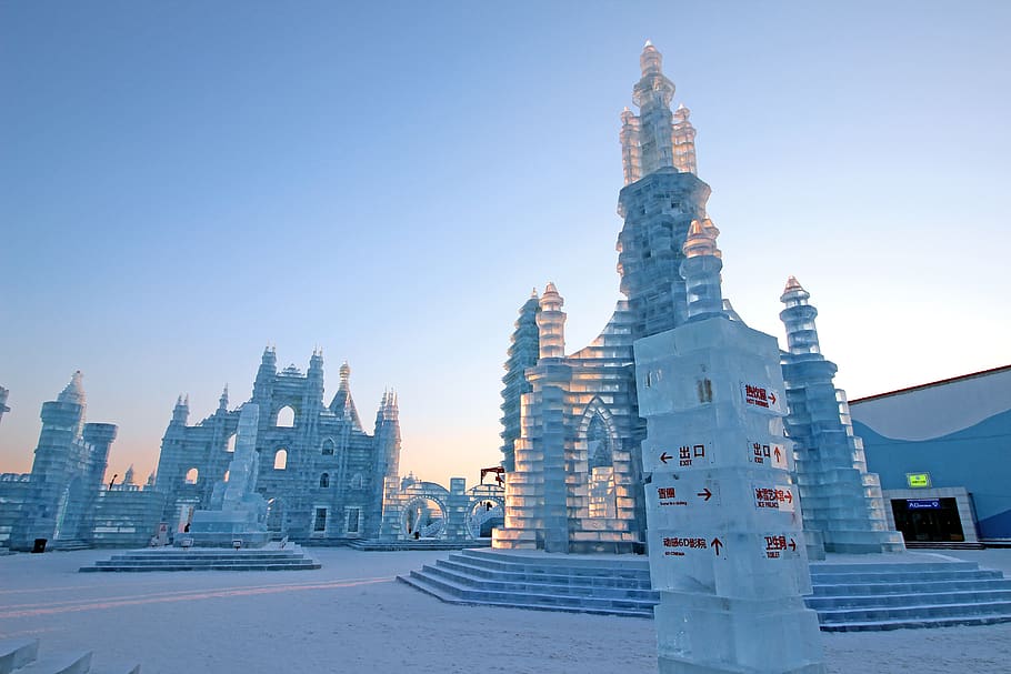 white castle, building, downtown, city, urban, metropolis, architecture HD wallpaper