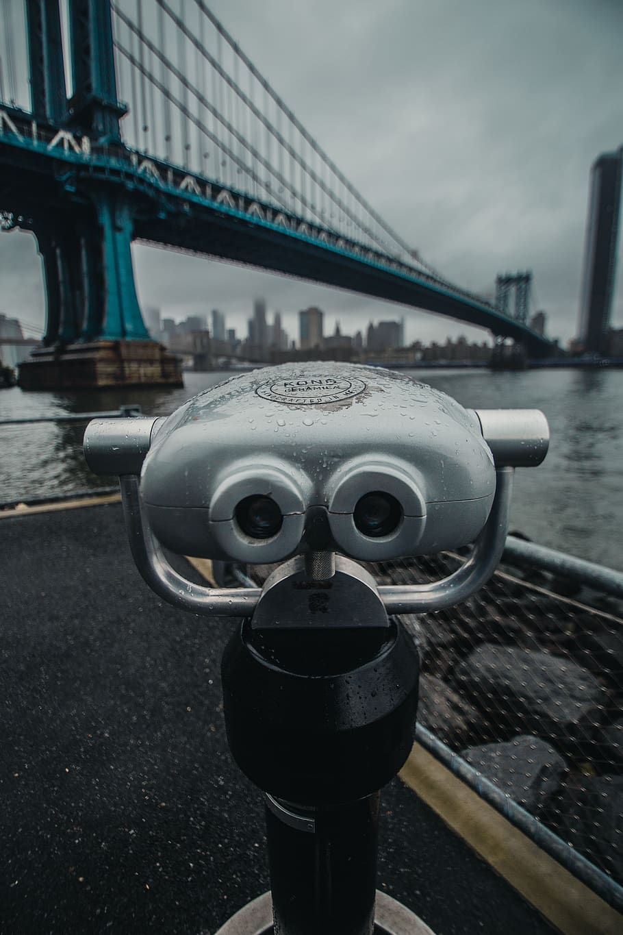 Tower Viewer, binoculars, bridge, city, macro, water, architecture HD wallpaper