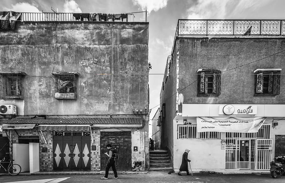 marrakesh, morocco, contradiction, old, young, generation, building HD wallpaper