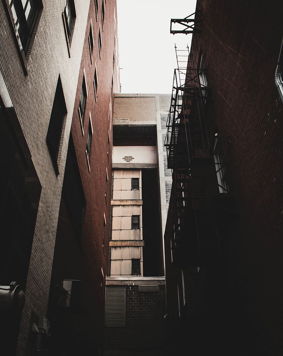 brown painted building, architecture, built structure, building exterior HD wallpaper
