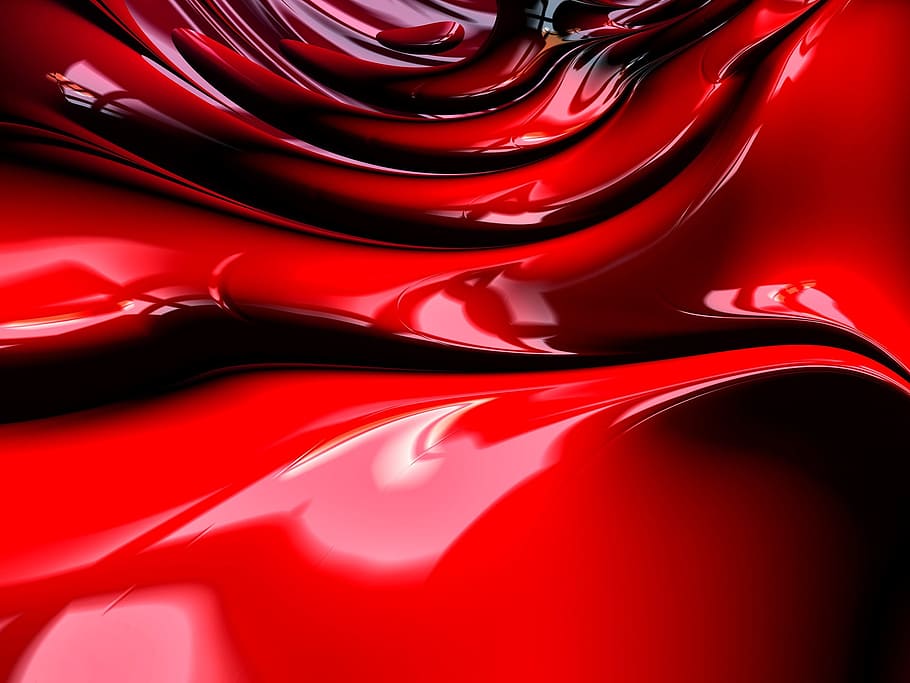 fractal, design, texture, background, mathematical, red, backgrounds HD wallpaper