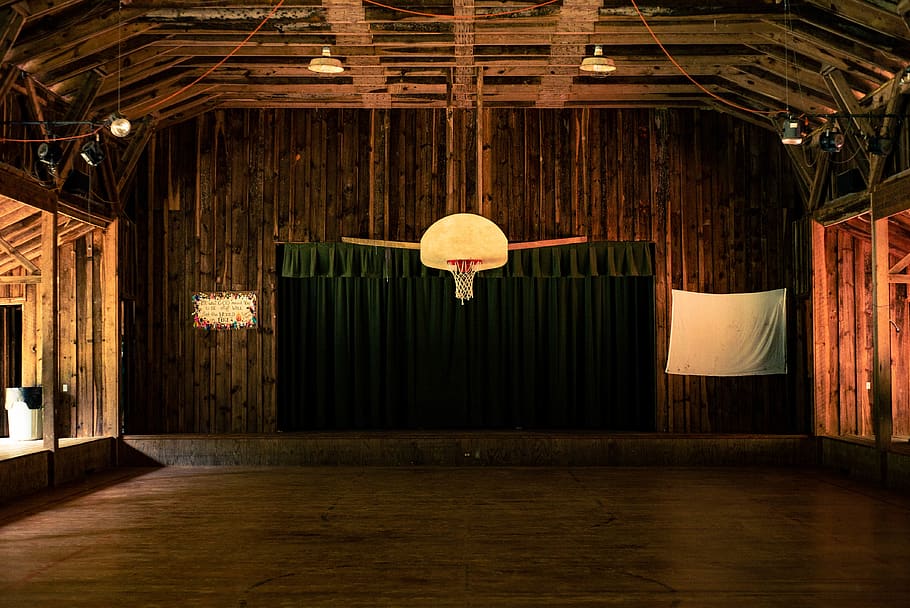 indoor photography of basketball court, interior design, indoors