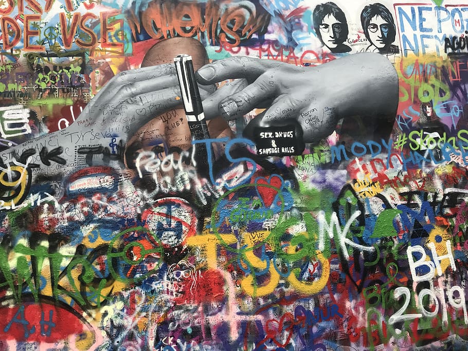 graffiti, art, painting, mural, hlavní město praha, czechia, HD wallpaper