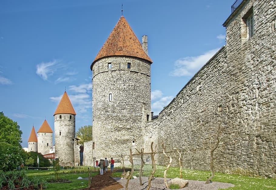 estonia, tallinn, historic center, city wall, architecture, HD wallpaper