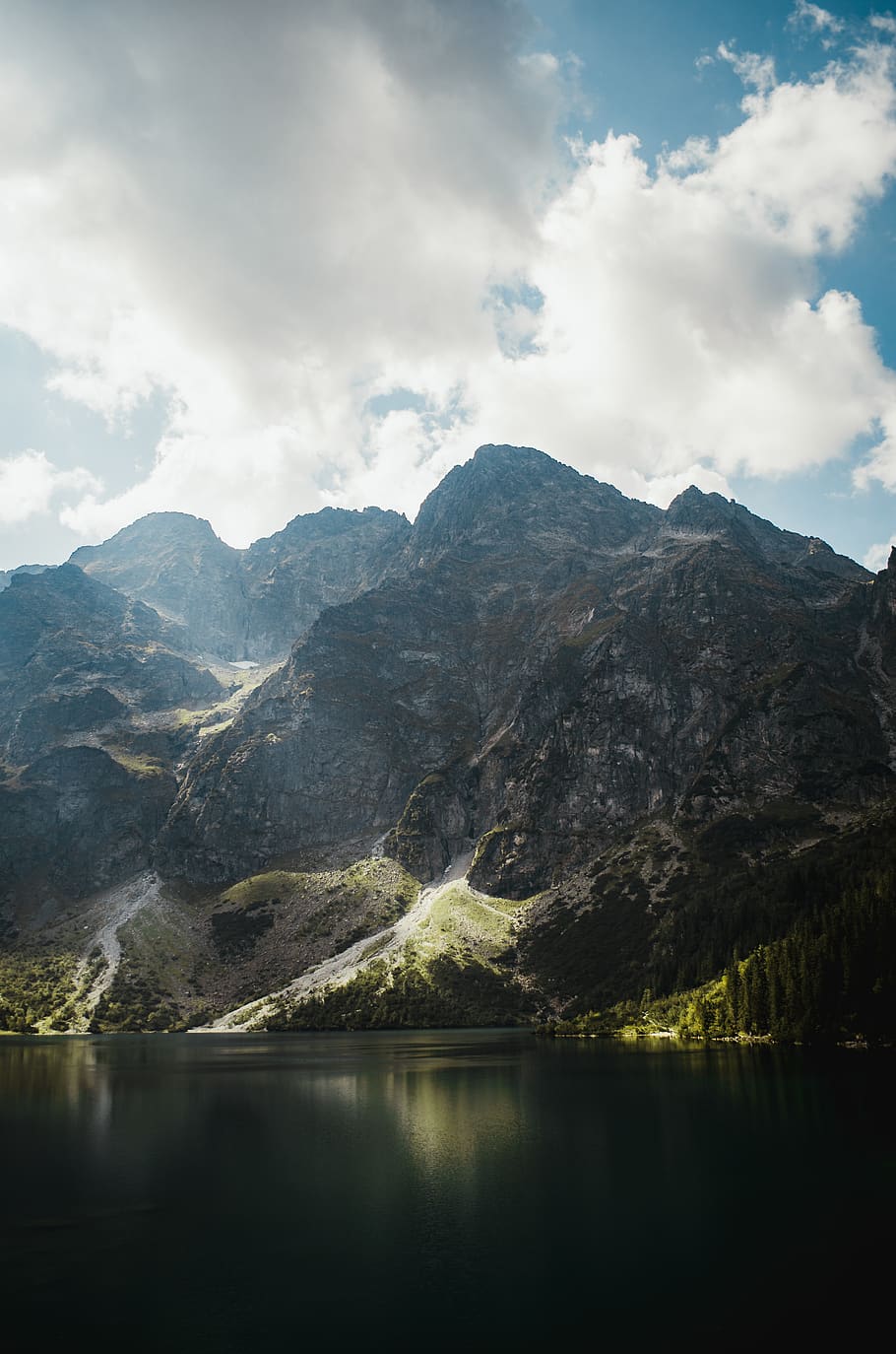 Scenic View of Rocky Mountain During Daytime, clouds, environment HD wallpaper