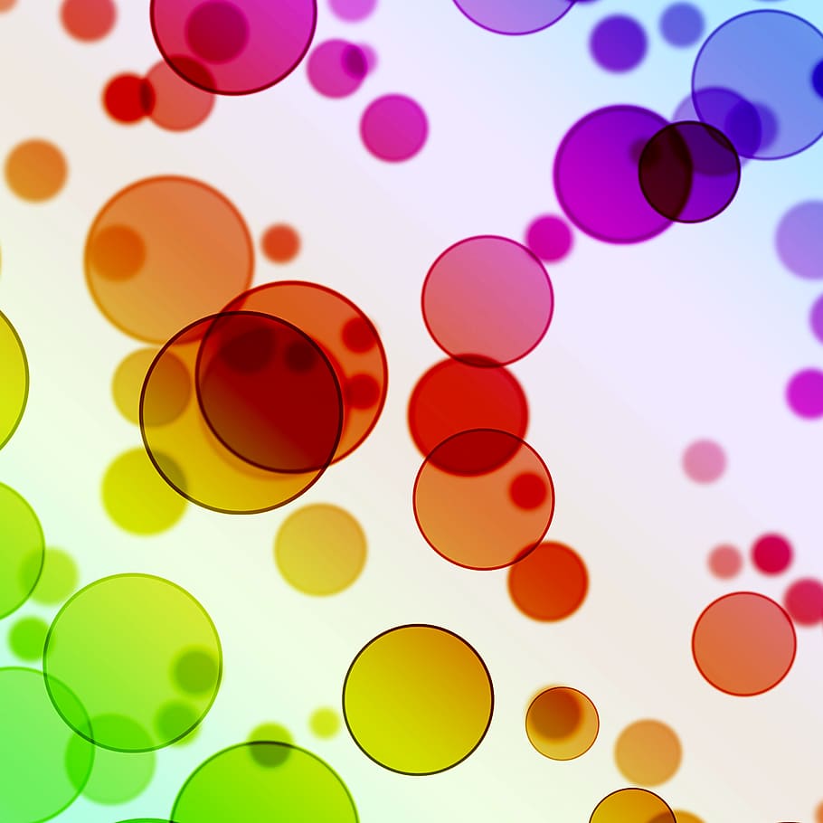 abstract, background, bright, bubbles, circle, circles, color HD wallpaper