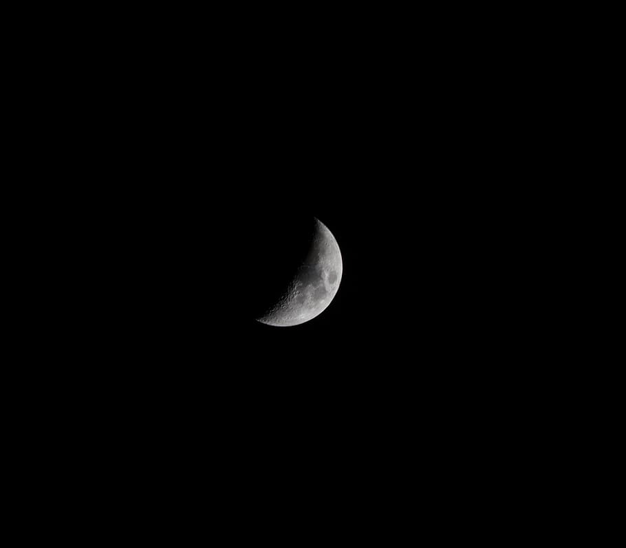 moon, space, universe, sky, night, nature, world, stars, white HD wallpaper