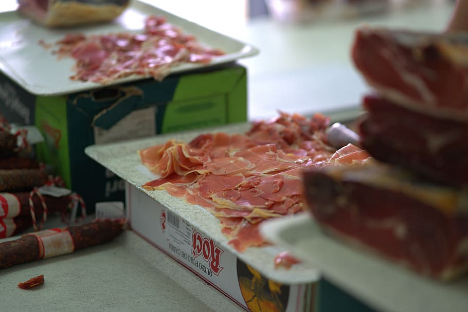 ham, cut, snack, market, eat, fresh, food, farmers local market HD wallpaper